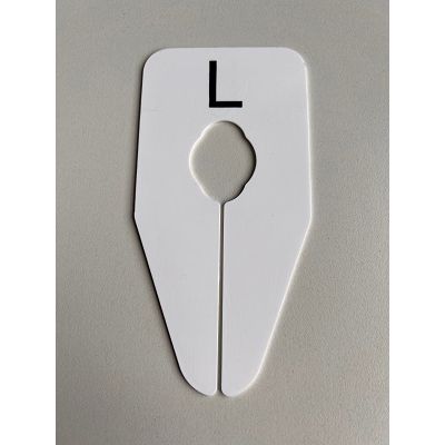 Klika - Größenindikator oval weiß/schwarz L