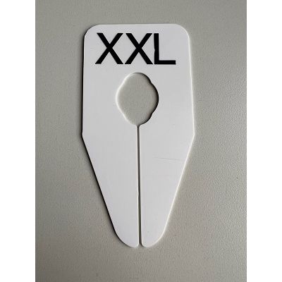 Klika -  Maataanduider ovaal wit/zwart XXL