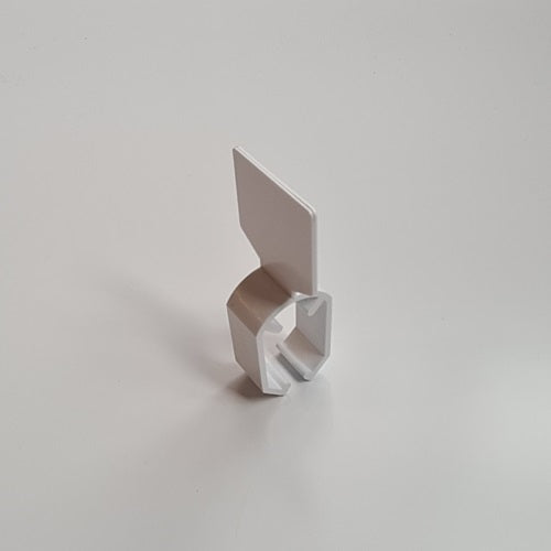 Klika -  Maataanduider met klem wit blanco