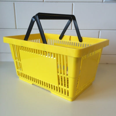 Klika - Panier de courses jaune BIG avec 2 anses15 pièces