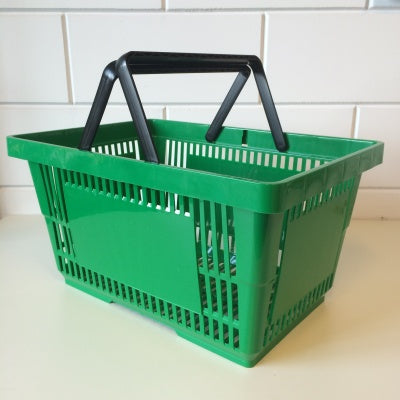 Klika - Panier de courses vert BIG avec 2 anses 15 pièces