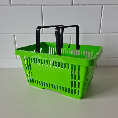 Klika -  Winkelmandje LICHT groen 2 hand 22 liter