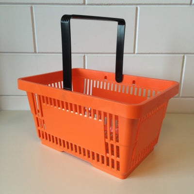 Klika -  Winkelmandje oranje 1 handgreep 22 liter 20 stuks