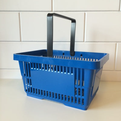 Klika -  Winkelmandje blauw 1 handgreep 22 liter