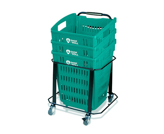 Klika - Panier à provisions 52L Shop Roll noir GRAND