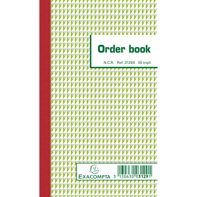 Exacompta -  Orderboek  175x105mm 50x3vel | 10 stuks