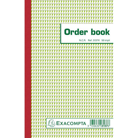 Exacompta -  Orderboek  210x135mm 50x3vel | 10 stuks