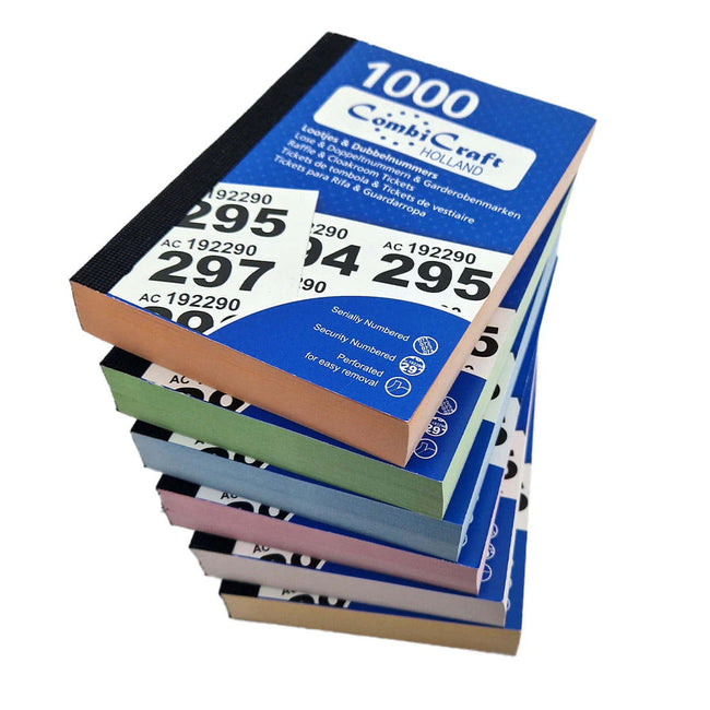 Combicraft - Bloc numéroté 1-1000 assorti 6 pièces