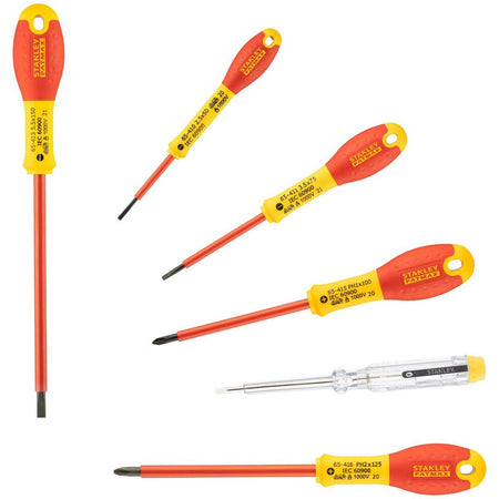 Stanley - Jeu de tournevis Fatmax, 6 pièces