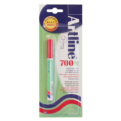 Artline - Feutre permanent 700N rouge, sur blister