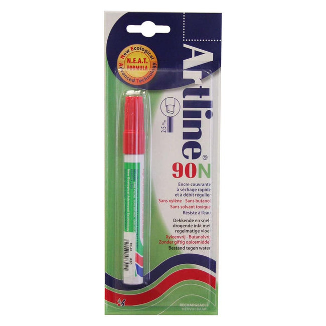 Artline - Permanent Marker 90n rot, auf Blister