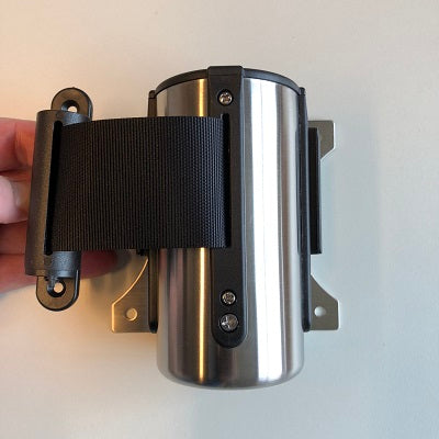Klika -  Toegangsriem chroom met zwarte riem 3 stuks