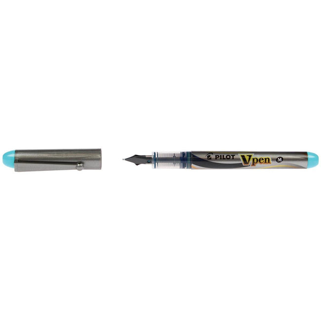 Pilot - stylo plume V-Pen Argent turquoise