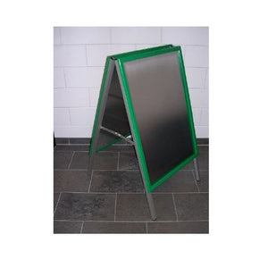 Klika -  Stoepbord 59x84 cm groen klapprofiel A1