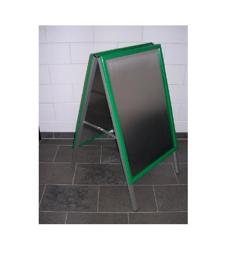 Klika -  Stoepbord 59x84 cm groen klapprofiel A1
