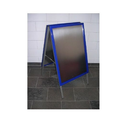 Klika -  Stoepbord 59x84 cm blauw klapprofiel A1
