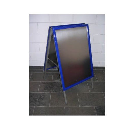 Klika -  Stoepbord 59x84 cm blauw klapprofiel A1