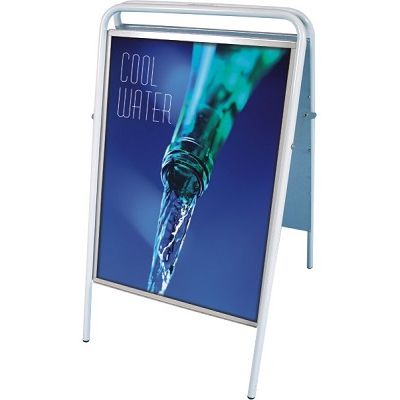 Klika - Panneau de trottoir 50x70 cm modèle tube blanc