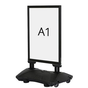 Klika -  Stoepbord Boulevard Din A1 zwart