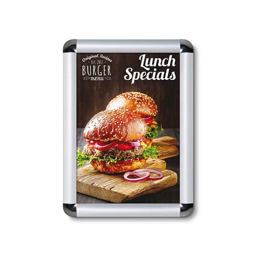 Klika - Klickrahmen 21x30cm ALU 25mm A4 Runde Ecke