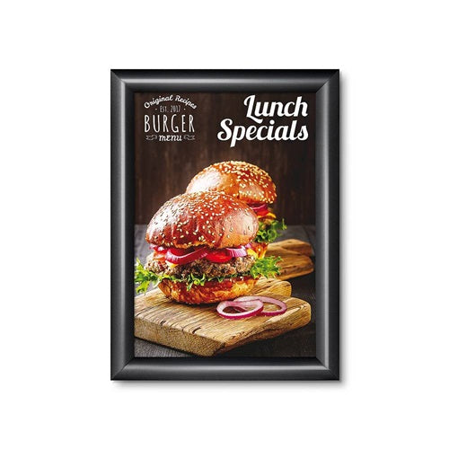 Klika - Klickrahmen 21x30cm ALU 25mm A4 schwarz