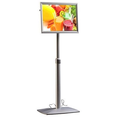 Klika - Menu LED standard A3 ALU pliable