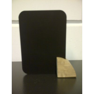 Klika -  Krijtbordje A6 met eiken blokje 60x60x30
