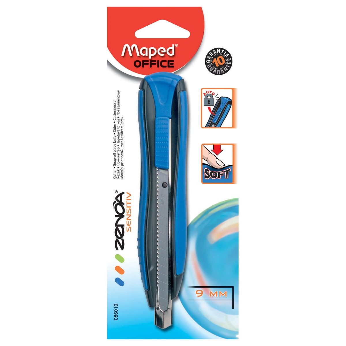 Maped Office - couteau cutter Zenoa Sensitiv de 9 mm