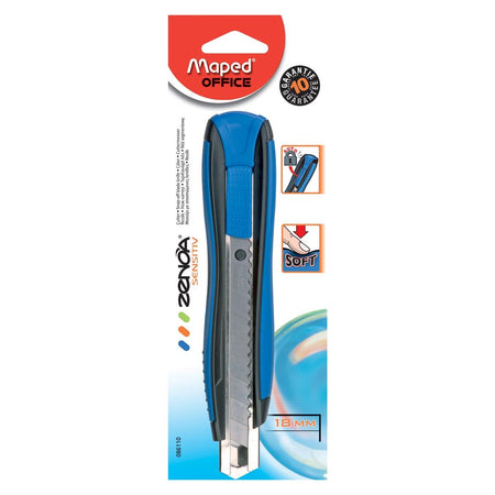 Maped Office - couteau cutter Zenoa Sensitiv de 18 mm