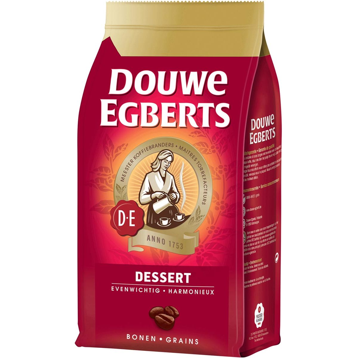 Douwe Egberts -  Koffiebonen Dessert, pak van 500 g
