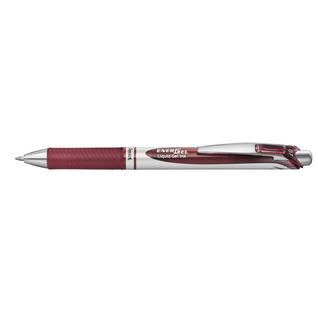Pentel -  Gelschrijver  bl77 energel medium bordeaux | 12 stuks