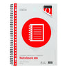 Quantore - Bloc de cours A4 ligne 23 trous 100 feuilles 70gr | 5 pièces