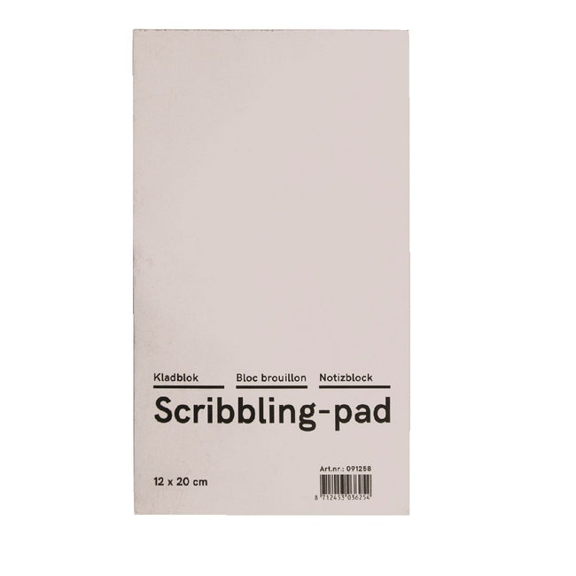 Qbasic - Bloc-notes 12x20cm 150 feuilles 45gr | 10 pièces