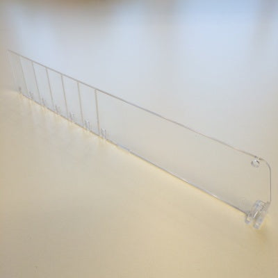 Klika - Séparateur d'étagère haut 120mm long 510-635mm 30 pièces