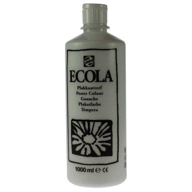 Talens - Ecola Gouache 1000 ml Flasche, weiß