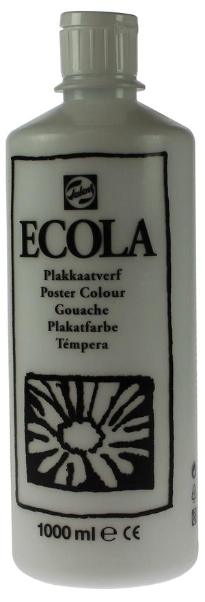 Talens - Gouache Ecola flacon 1000 ml, blanc