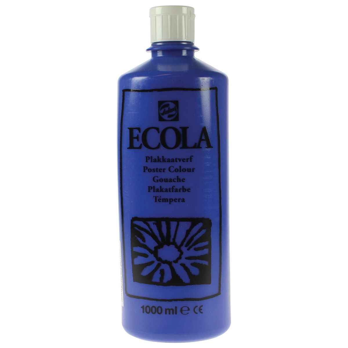 Talens - Ecola Gouache 1000 ml Flasche, dunkelblau