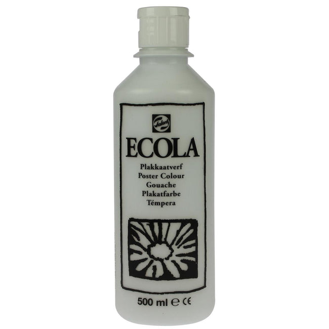Talens - Ecola Gouache 500 ml Flasche, weiß