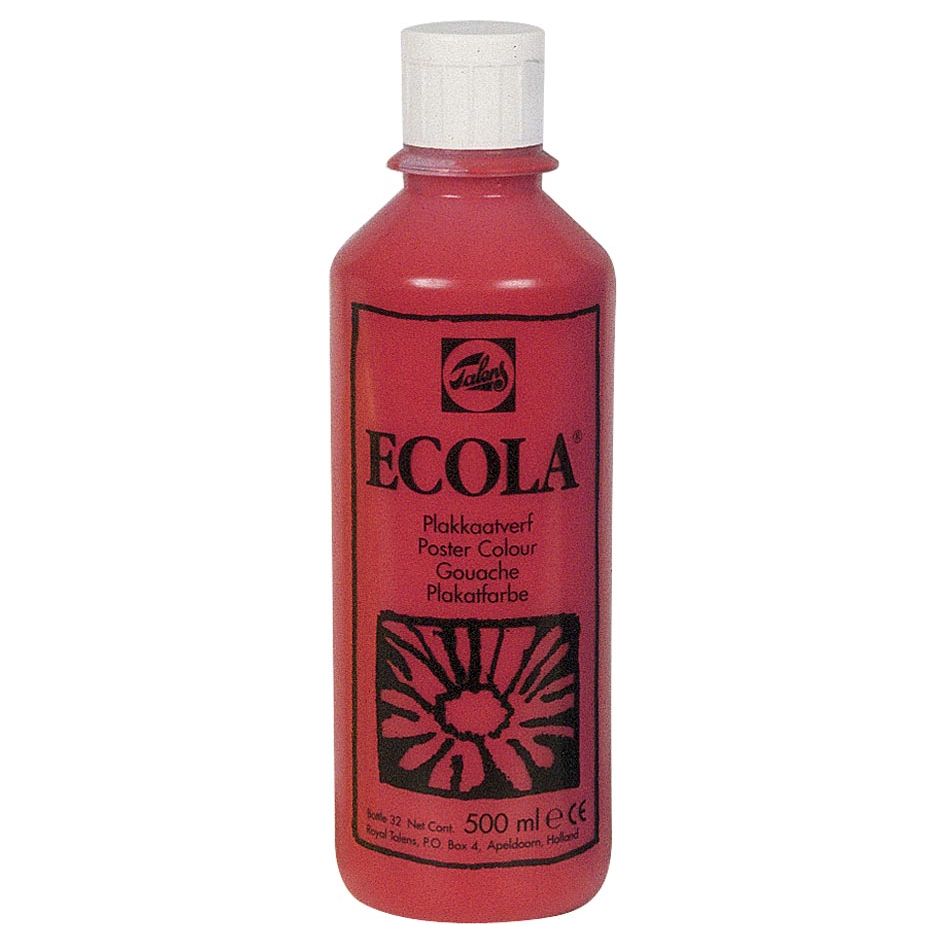 TALENS - Ecola Plakkaat Paint Bouteille de 500 ml, Karmijn