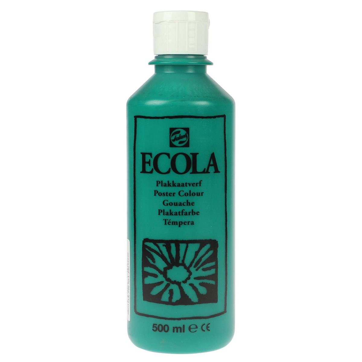 Talens -  Ecola plakkaatverf flacon van 500 ml, donkergroen