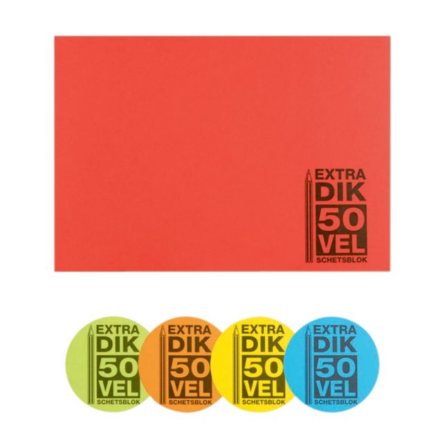 Papyrus - Carnet de croquis 210x297mm 120gr 50 feuilles | 5 pièces