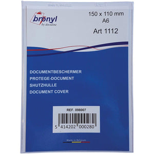 Bronyl -   U-mapje uit transparante PVC van 180 micron, ft A6