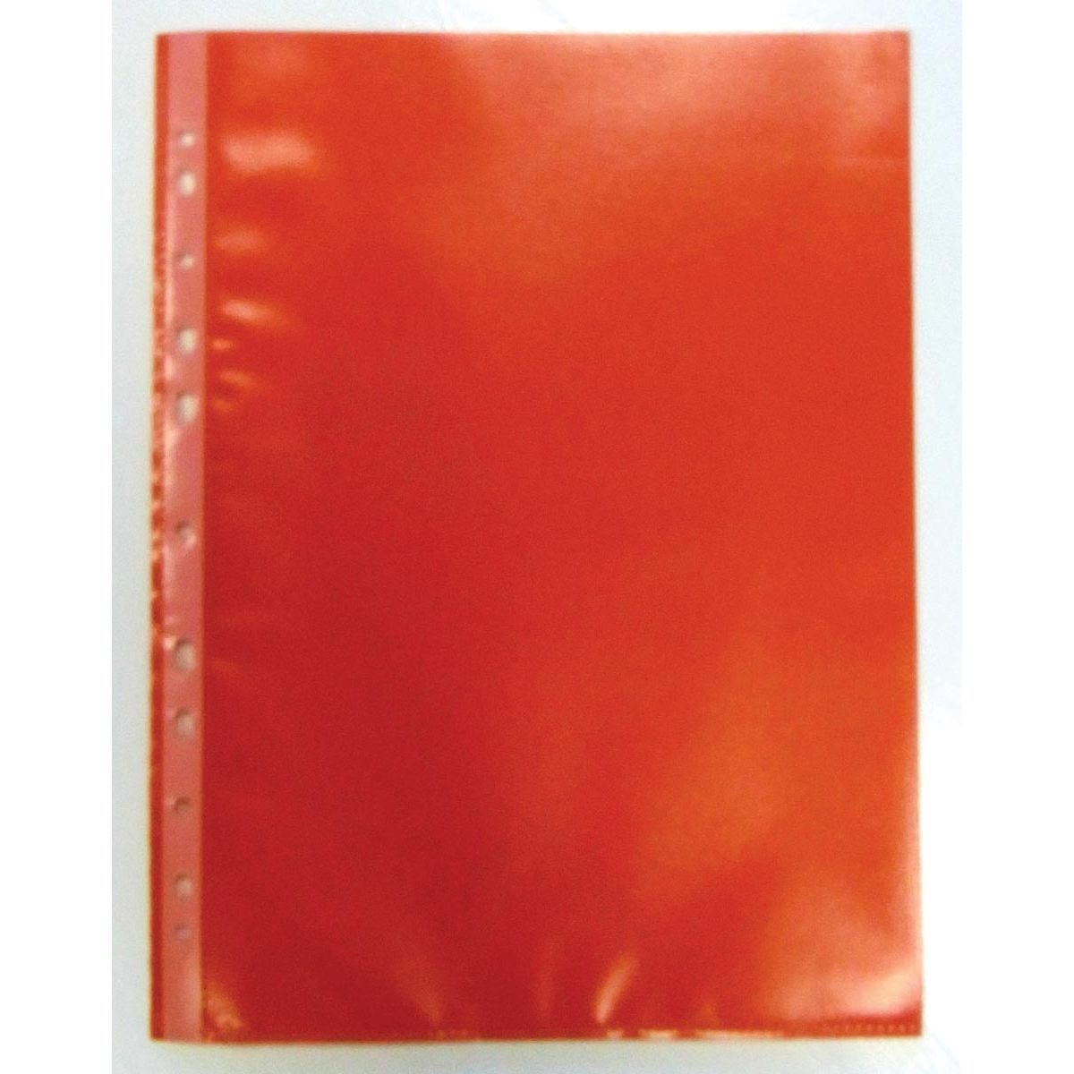 Bronyl - Sac de présentation perforé, rouge, paquet de 50