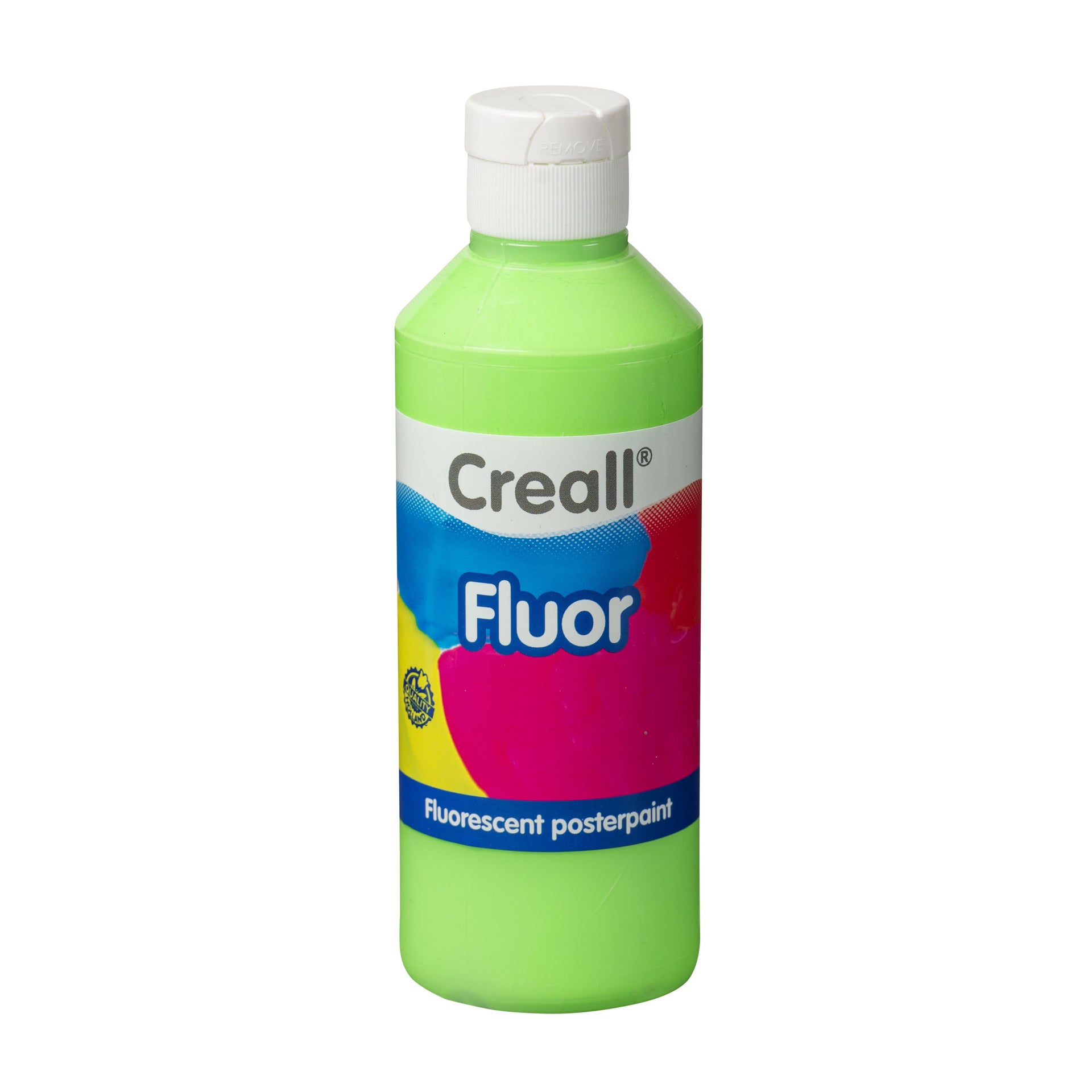 Creall -  Plakkaatverf  fluor groen 250ml | 6 stuks