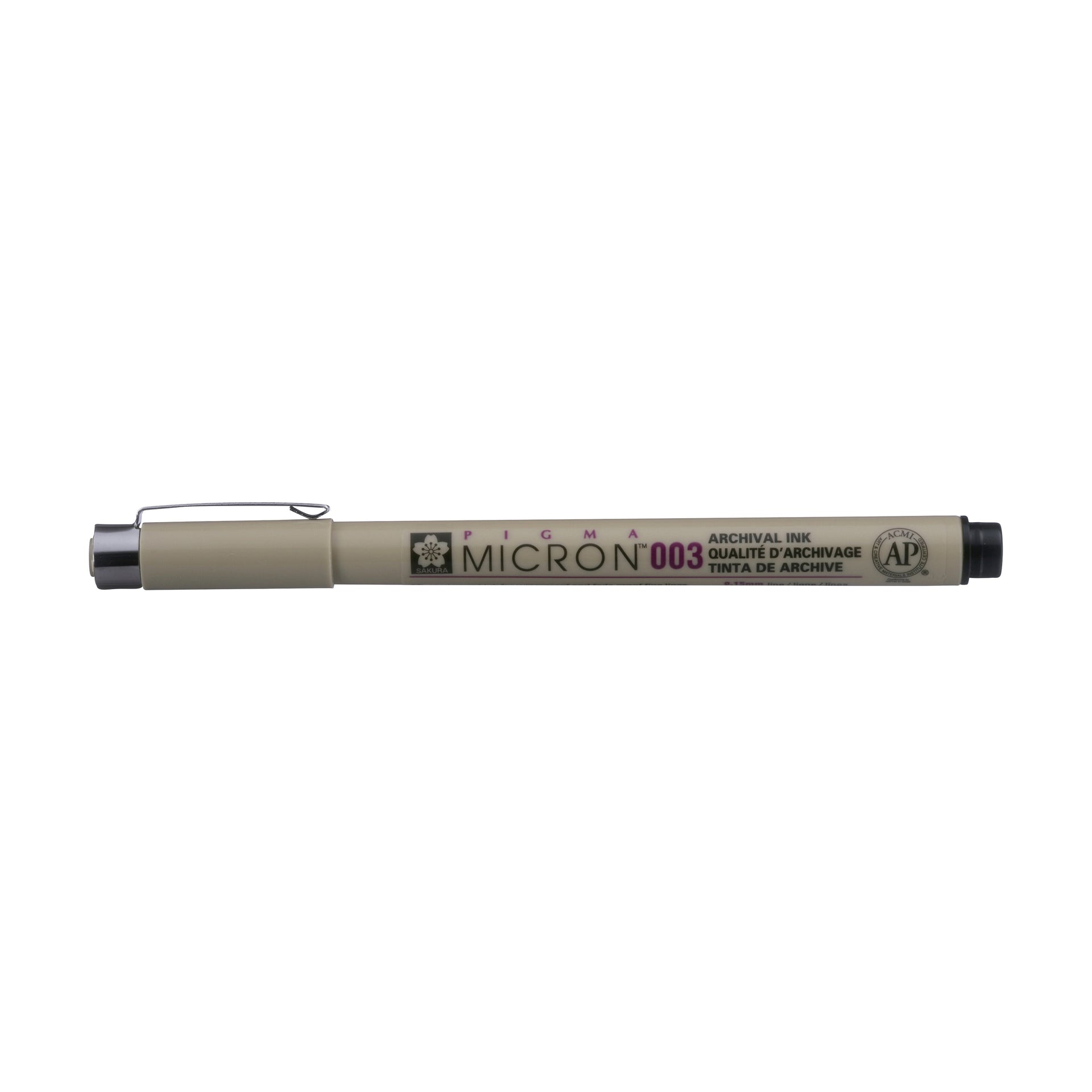 Sakura -  Fineliner pigma micron 003 0.15mm zwart