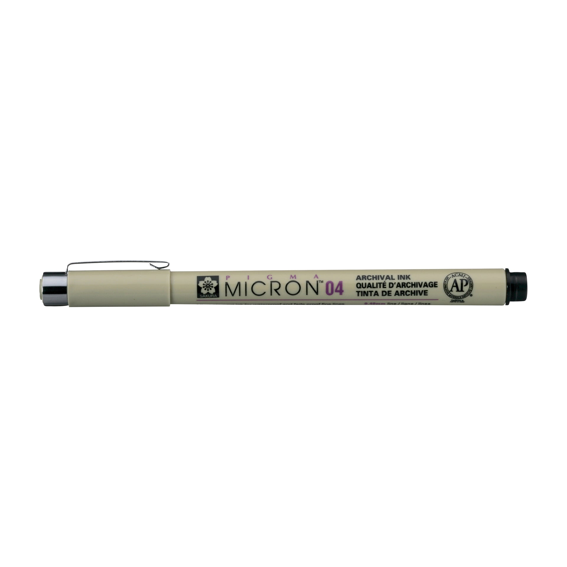 Sakura -  Fineliner pigma micron 04 0.4mm zwart