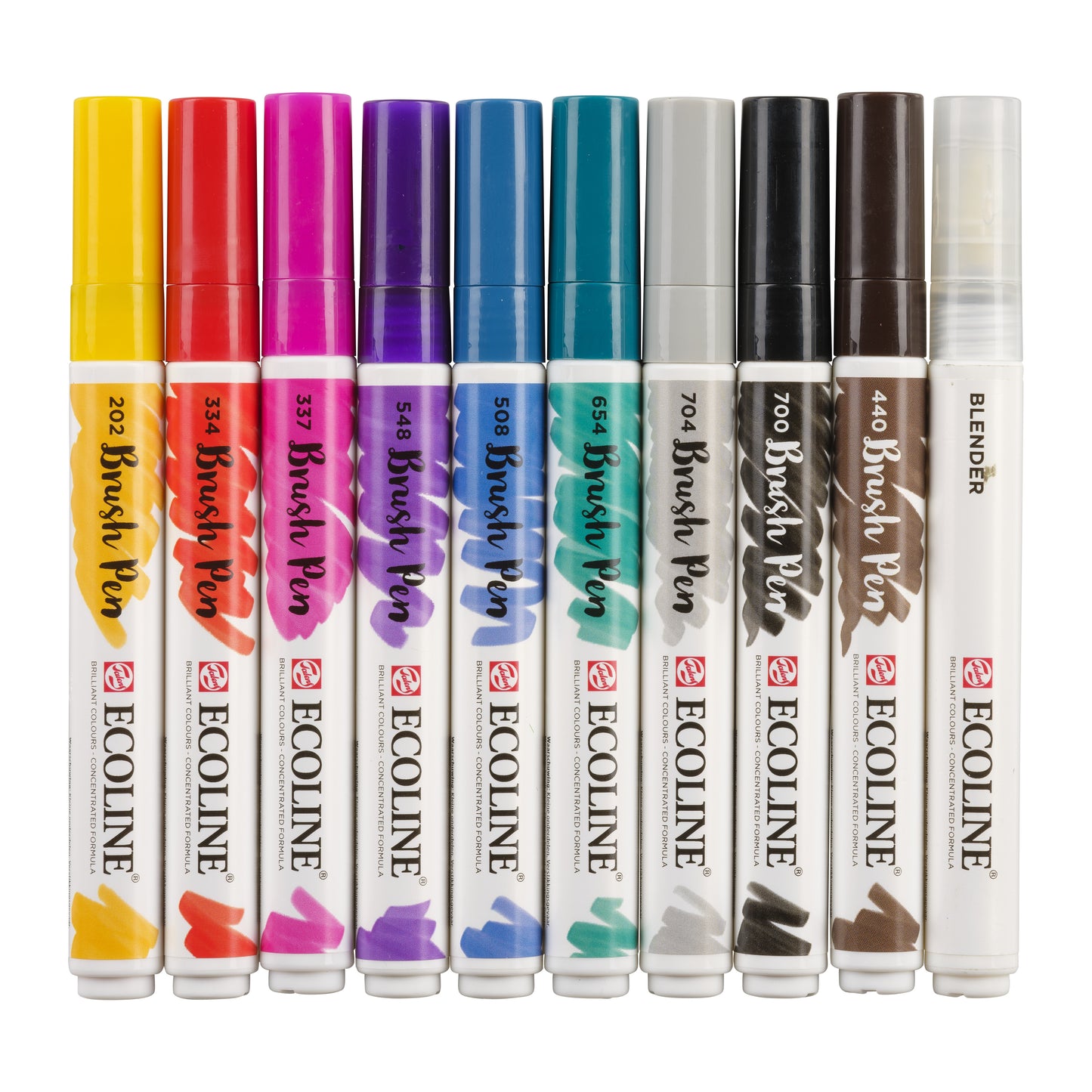 Talens - Brushpen Ecoline-Set mit 10 Handlettering | 3 Stück
