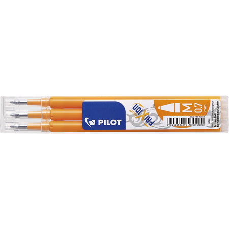 Pilot - Recharge stylo roller friXion medium abricot orange lot de 3 pièces
