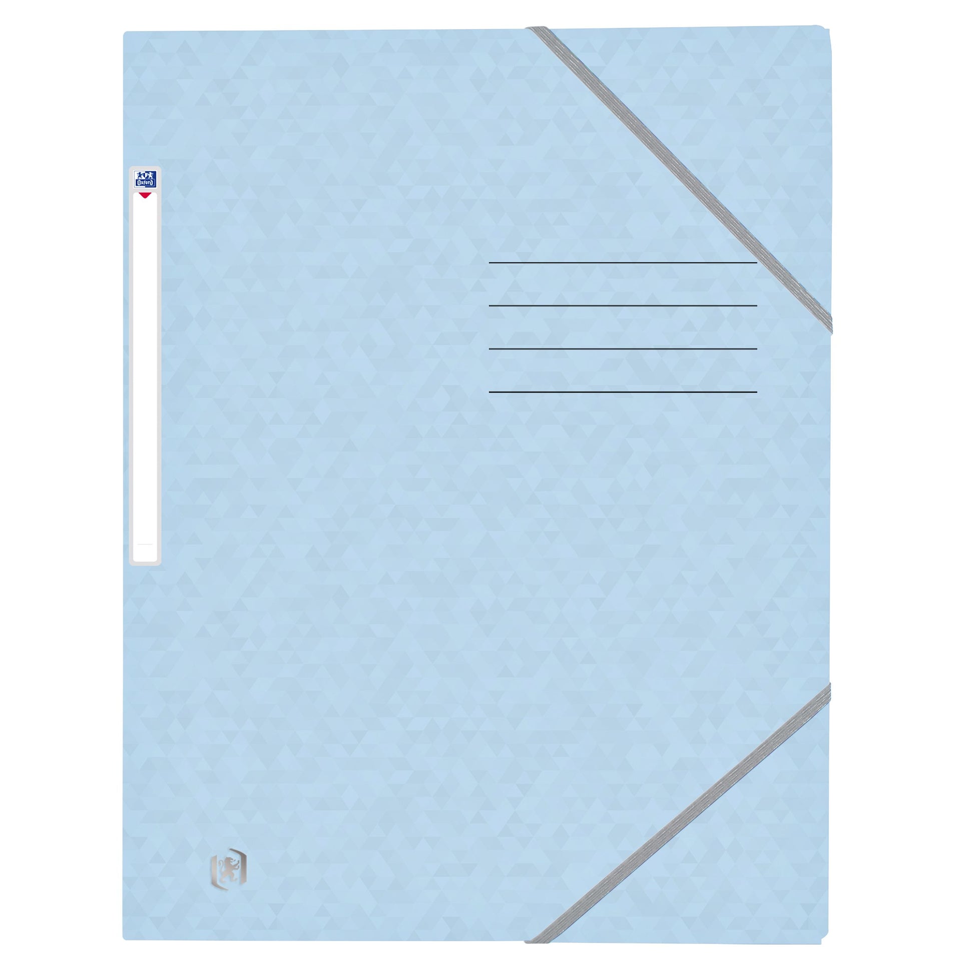 Oxford - Elastomap Top File+ A4 3 Klappen 390gr pastellblau | 10 Stück