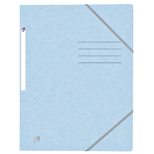 Oxford -  Elastomap  top file+ a4 pastel blauw | 10 stuks